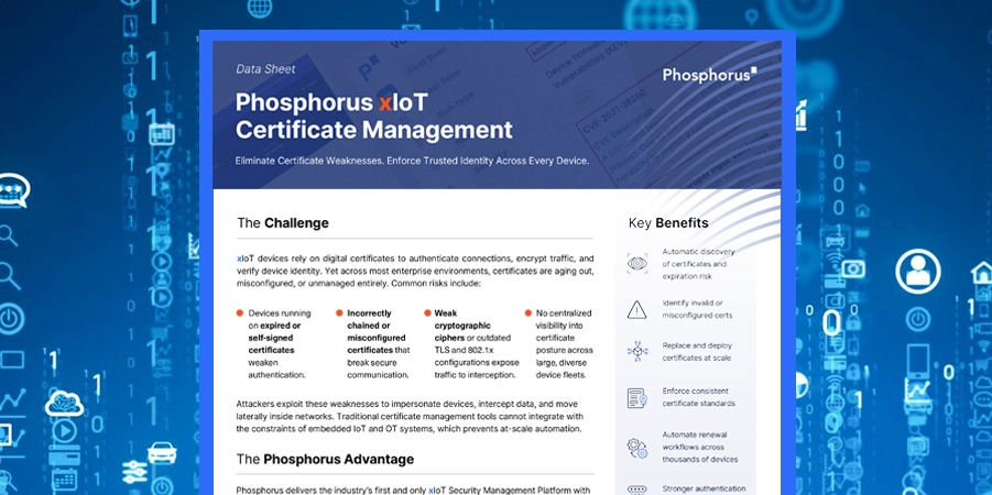 Certificate Management Data sheet