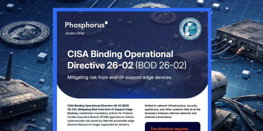 Mitigating risk from end-of-support edge devices