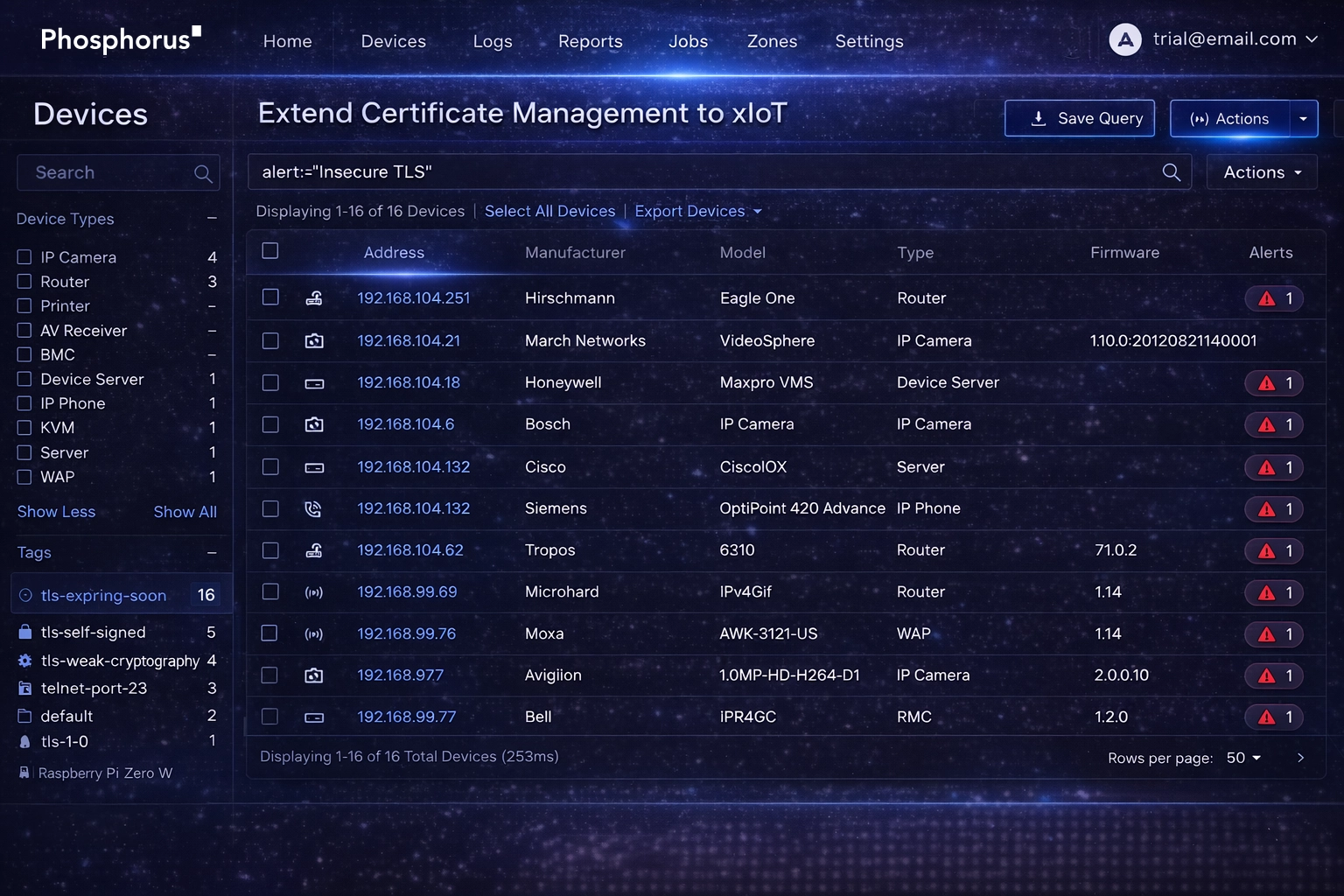 Extend certificate management to xIoT