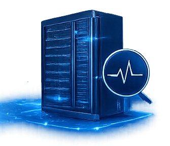 server rack monitoring system tracking performance and health metrics