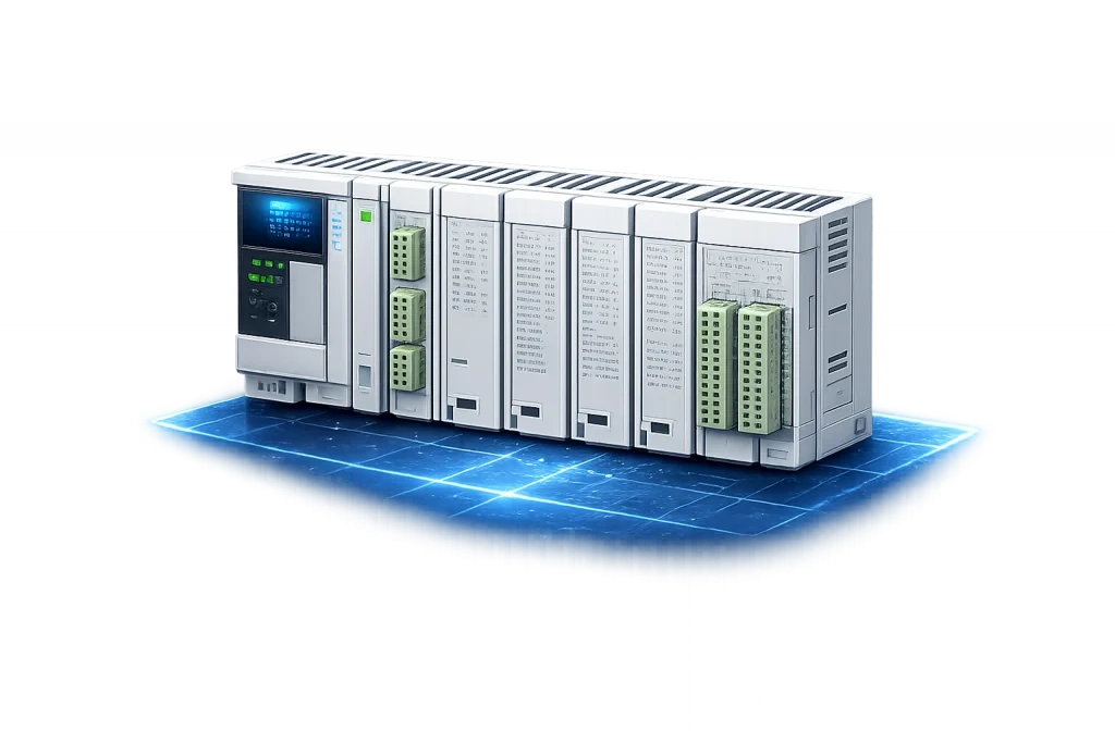 programmable logic controller device used for industrial automation and control systems