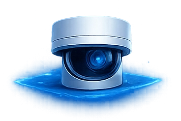 network connected security camera used in data center environments